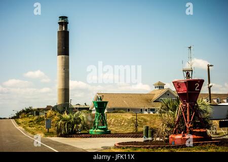 North Carolina Oak Island Lighthouse Stockfoto