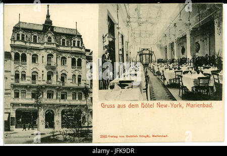 02343-Marienbad-1902-Hotel New York-Brück & Sohn Kunstverlag Stockfoto