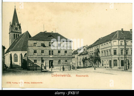 03194-Liebenwerda-1903-Roßmarkt-Brück & Sohn Kunstverlag Stockfoto