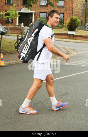 London, UK. 1. Juli 2017. Ehemaligen Wimbledonsieger Pat Cash bei den All England Tennisclub Credit kommt: Amer Ghazzal/Alamy Live-Nachrichten Stockfoto