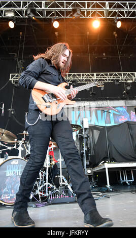 Portsmouth, VIRGINIA, USA. 28. Juni 2017. LILLAKE bringt das Metall in der PORTSMOUTH-Pavillon in PORTSMOUTH, VIRGINIA am 28. Juni 2017. © Jeff Moore 2017 Credit: Jeff Moore/ZUMA Draht/Alamy Live-Nachrichten Stockfoto