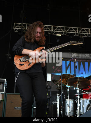 Portsmouth, VIRGINIA, USA. 28. Juni 2017. LILLAKE bringt das Metall in der PORTSMOUTH-Pavillon in PORTSMOUTH, VIRGINIA am 28. Juni 2017. © Jeff Moore 2017 Credit: Jeff Moore/ZUMA Draht/Alamy Live-Nachrichten Stockfoto