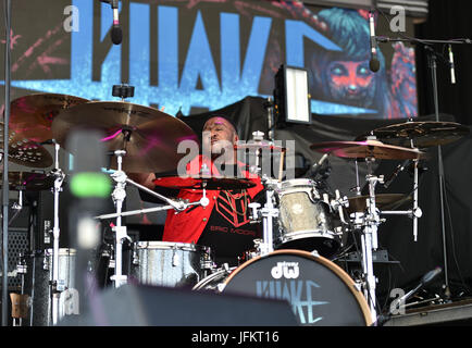 Portsmouth, VIRGINIA, USA. 28. Juni 2017. LILLAKE bringt das Metall in der PORTSMOUTH-Pavillon in PORTSMOUTH, VIRGINIA am 28. Juni 2017. © Jeff Moore 2017 Credit: Jeff Moore/ZUMA Draht/Alamy Live-Nachrichten Stockfoto