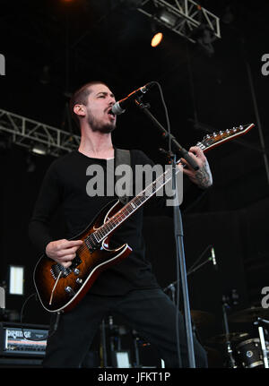 Portsmouth, VIRGINIA, USA. 28. Juni 2017. LILLAKE bringt das Metall in der PORTSMOUTH-Pavillon in PORTSMOUTH, VIRGINIA am 28. Juni 2017. © Jeff Moore 2017 Credit: Jeff Moore/ZUMA Draht/Alamy Live-Nachrichten Stockfoto