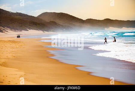 Strand von Südafrika iSimangaliso Wetland Park Stockfoto