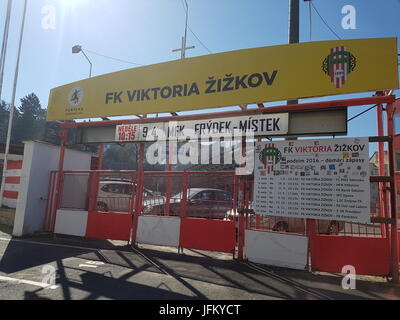 FK Viktoria Stadion, FK Viktoria Žižkov, Prag Stockfoto