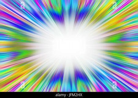 Bunte starburst Explosion Grenze Stockfoto