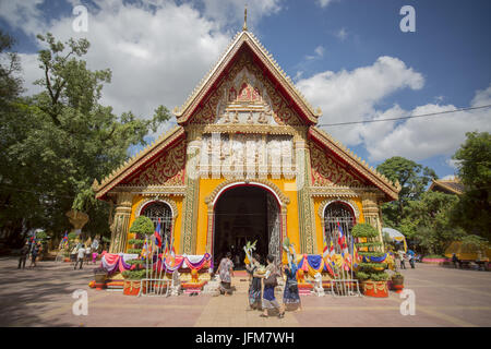 LAOS VIENTIANE WAT SI MUANG Stockfoto