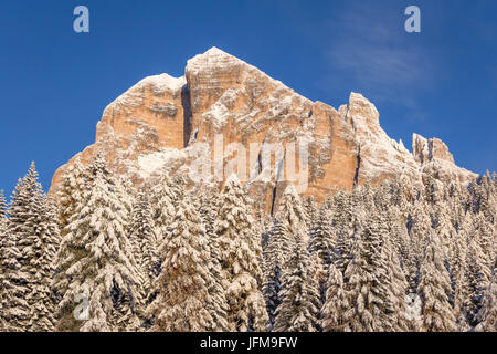 Die berühmten Südwand des Mount Tofana di Rozes, Cortina d ' Ampezzo, Belluno District, Veneto, Italien, Europa Stockfoto