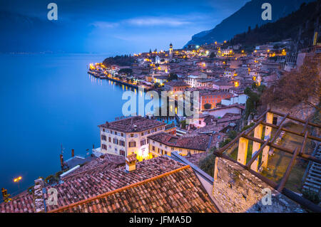 Limone Sul Garda, Gardasee, Lombardei, Italien Stockfoto