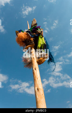 Afrika, Malawi, Lilongwe-Revier, traditionelle Masken von Malawi Stockfoto