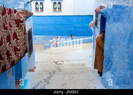 Nordafrika, Marokko, Chefchaouen Bezirk, Informationen über die Stadt Stockfoto