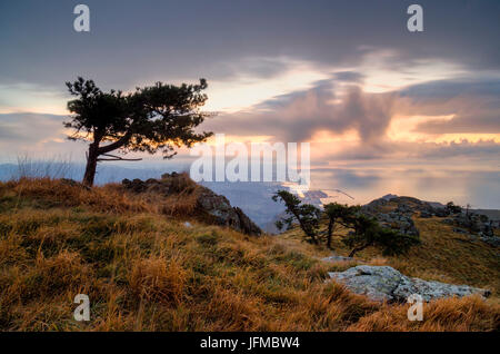 Faiallo pass, Provinz von Genua, Ligurien, Italien, ligurischen Berge, UNESCO Global Geoparks UNESCO Global Geoparks Beigua Stockfoto