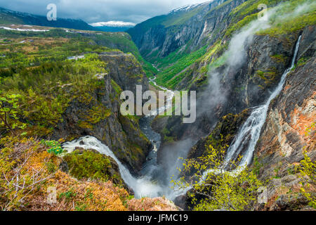 Voringfossen, Eidfjord, Norwegen Stockfoto