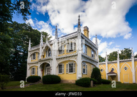 USA, meist fotografierten Haus in Maine Maine, Kennebunk, The Wedding Cake House Stockfoto