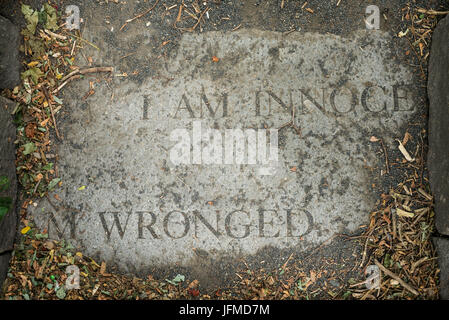 USA, Massachusetts, Salem, Salem Witch Trials Denkmal, Denkmal für verurteilte der Hexerei in Salem Witch Trials von 1692-1693 Stockfoto