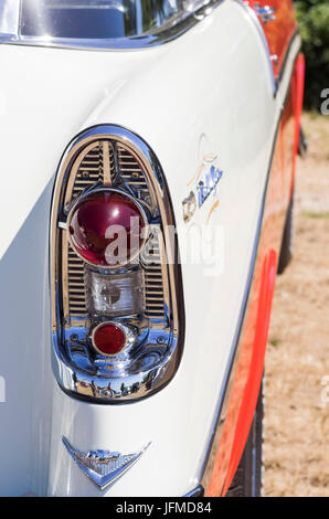 USA, Massachusetts, Cape Ann, Gloucester, Oldtimer, 1950-Ära Chevrolet Bel Air, Detail Stockfoto