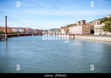 Stadt von Lyon in Frankreich Stockfoto