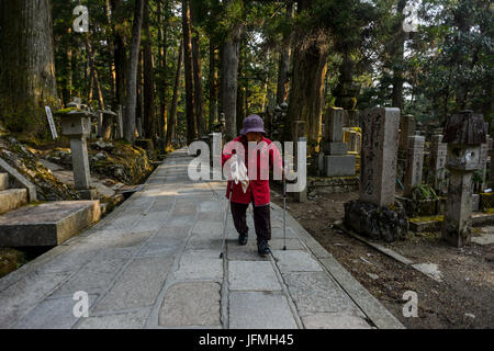 Koyasan Okunoin Friedhof Stockfoto