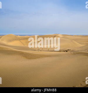 Dunas de Maspalomas (Dünen von Maspalomas), Gran Canaria, Kanarische Inseln, Spanien. Die Dünen von Maspalomas befinden sich auf der südlichen Küste von Gr Stockfoto