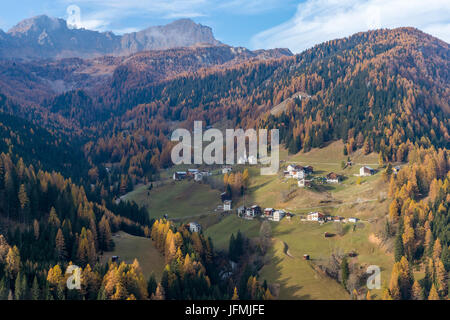 Ornella gesehen aus Buchenstein Del Col Di Lana, Region Venetien, Provinz Belluno, Italien, Europa Stockfoto