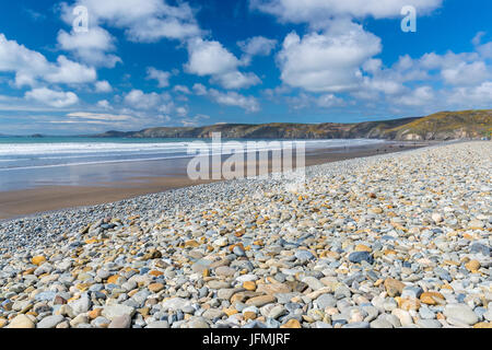 Newgale Sands, Pembrokeshire Coast National Park, Pembrokeshire, Wales, Vereinigtes Königreich, Europa. Stockfoto