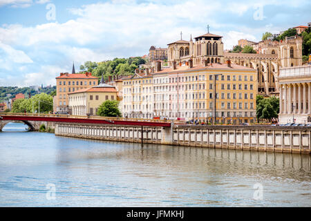 Stadt von Lyon in Frankreich Stockfoto