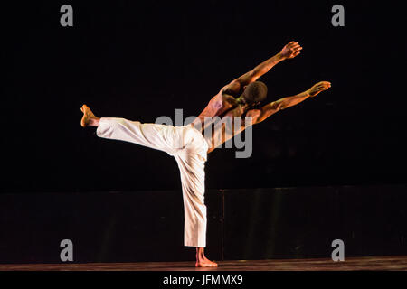 Brooklyn, NY - 30. Juni 2017. Die BRIC feiern Brooklyn! Festival Sommer-Konzertreihe kennzeichnete eine Performance von Garth Fagan Dance, Choreographie: Stockfoto