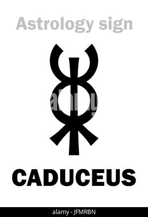 Astrologie: Mercury CADUCEUS Stockfoto