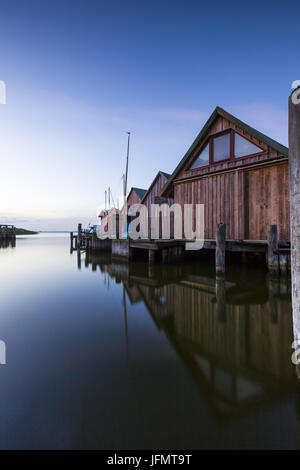 Boot Häuser an der Ostsee Stockfoto