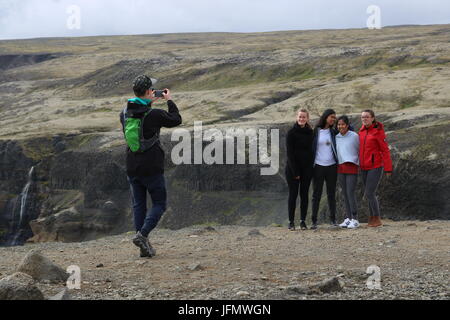 Freunde im Freien Foto Capture Island Stockfoto