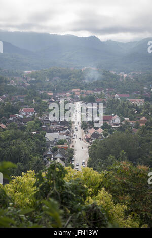 LAOS Luang Prabang NAM KHAN FLUSS Stockfoto