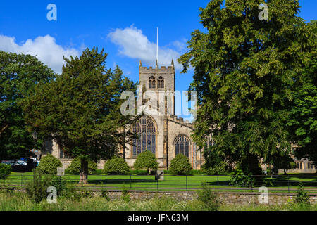 Die Kirchenglocken. Kendal Pfarrkirche in Cumbria, Nordengland. Stockfoto