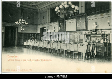 03906-Dresden-1903-Offizierskasino des Leibgrenadier-Regimenter-Brück & Sohn Kunstverlag Stockfoto