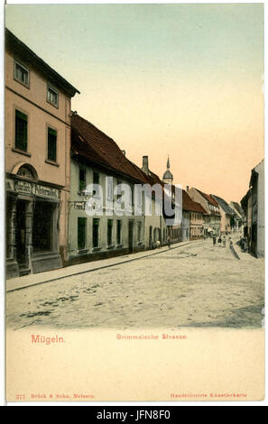 04377-Plattenfirma-1903-Grimmaische Straße-Brück & Sohn Kunstverlag Stockfoto