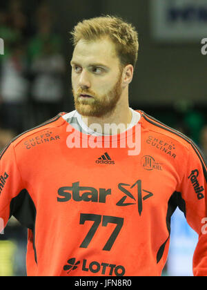 Deutsche Handball Spieler und Torwart Andreas Wolff (THW Kiel) Stockfoto