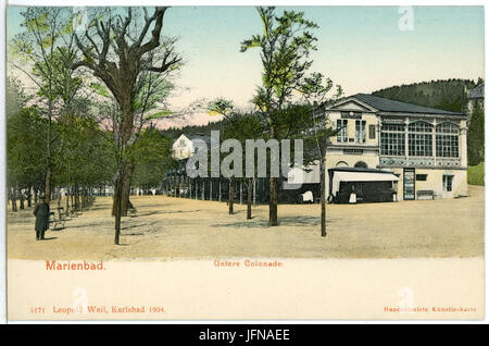 05171-Marienbad-1904-unteren Colonade-Brück & Sohn Kunstverlag Stockfoto