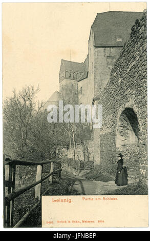 05481-Leisnig-1904-Am Schloß-Brück & Sohn Kunstverlag Stockfoto