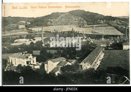 06996 bad Sulza 1906 Hotel Schloss Sonnenstein, Salinenwerke Brück & Sohn Kunstverlag Stockfoto