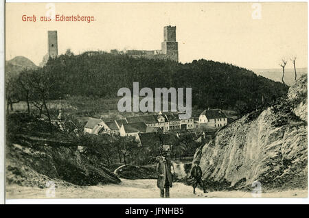 08673-Eckartsberga-1907-Blick Auf Eckartsberga-Brück & Sohn Kunstverlag Stockfoto