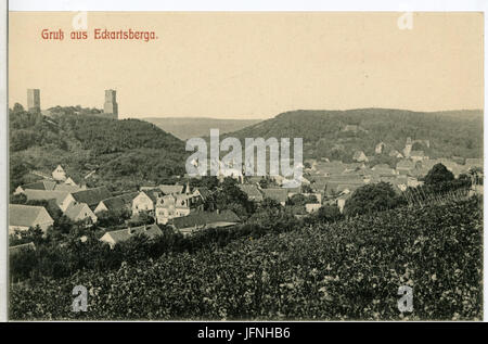 08674-Eckartsberga-1907-Blick Auf Eckartsberga-Brück & Sohn Kunstverlag Stockfoto