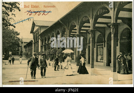 08910-Bad Elster-1907-Kolonnade-Brück & Sohn Kunstverlag Stockfoto