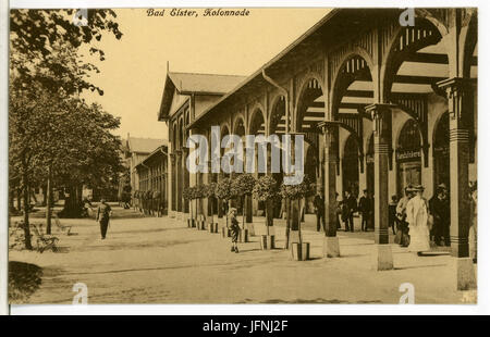 08911-Bad Elster-1907-Kolonade-Brück & Sohn Kunstverlag Stockfoto