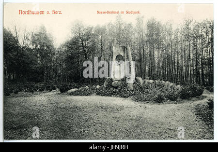 09285-Nordhausen-1907-Hassedenkmal Im Stadtpark-Brück & Sohn Kunstverlag Stockfoto