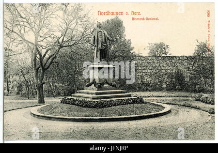 09289-Nordhausen-1907-Bismarck-Denkmal-Brück & Sohn Kunstverlag Stockfoto