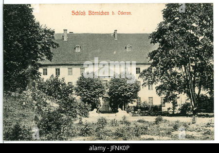 093 - Oederan-1907-Schloß Börnichen-Brück & Sohn Kunstverlag Stockfoto