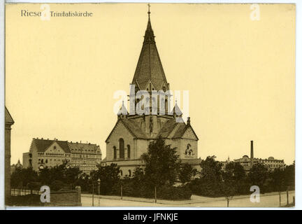 09525-Riesa-1908-Trinitatiskirche-Brück & Sohn Kunstverlag Stockfoto