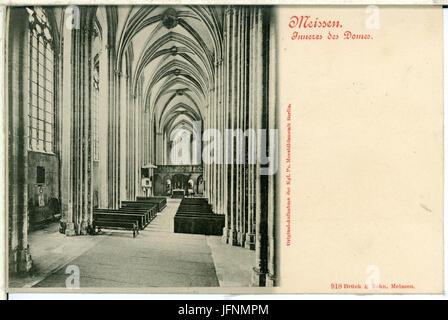 00918-Meißen-1899-Inneres des Domes-Brück & Sohn Kunstverlag Stockfoto