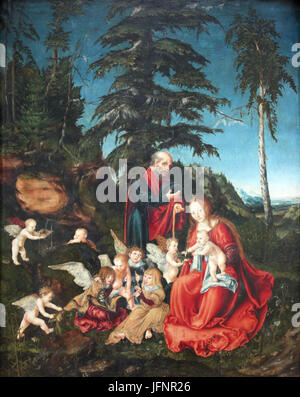 1504 Cranach d. Ä. Ruhe Auf der Flucht Nach Aegypten anagoria Stockfoto