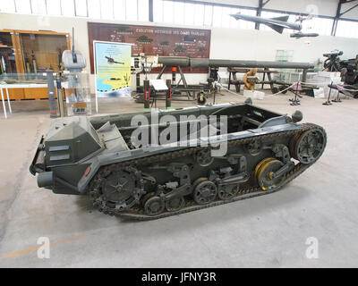 1955 Fouga 90, VP Tanks in der Musée des Blindés, Frankreich, Pic-6 Stockfoto